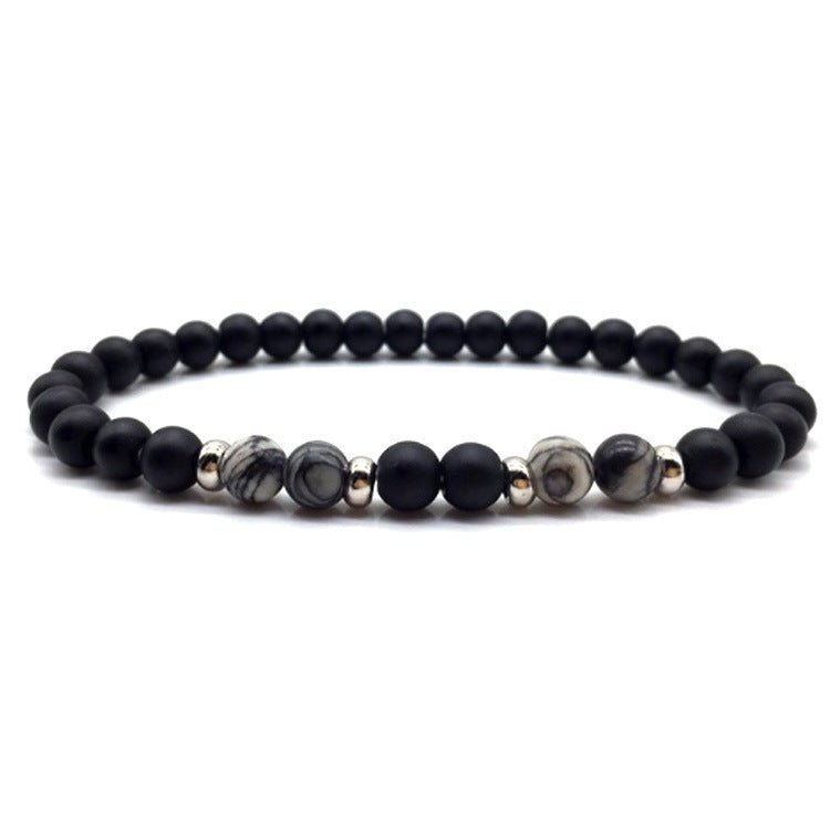 6mm Stone Bracelet Charm Classic