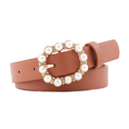Leather Pearl Belt