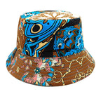 Geometric Bucket Hat Color Matching Printing Double-sided