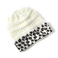 Beanie Warm Leopard Print Knitted Hat