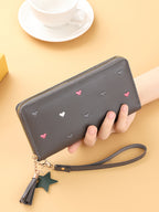Mini Embroidered Long Wallet