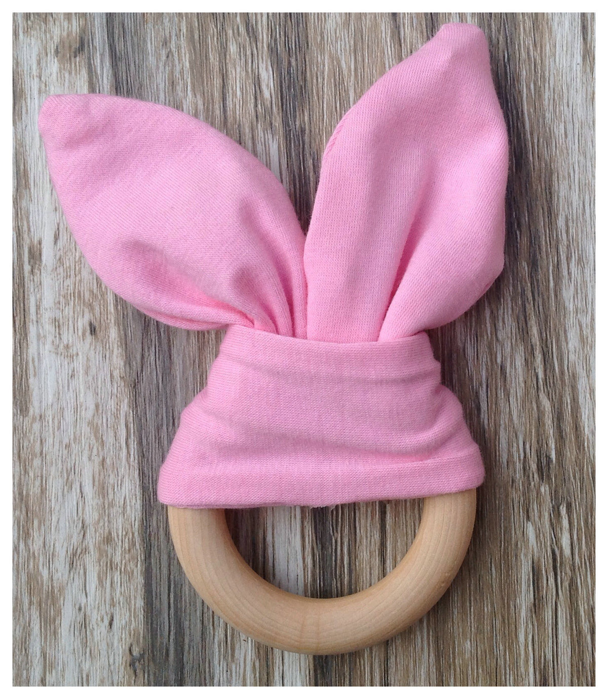 Handmade Wooden Bunny Teether