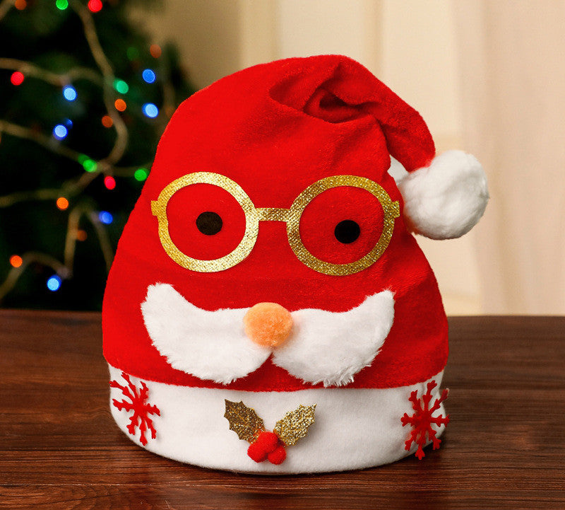 Santa Hat with Funny Glasses