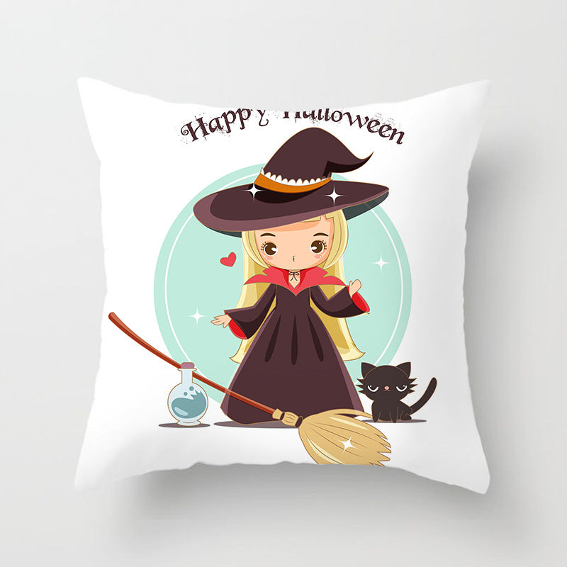 Printed Throw Pillow Cushion Cover