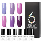 6-Piece ROSALIND Nude Gel Polish Set – 12 Shades
