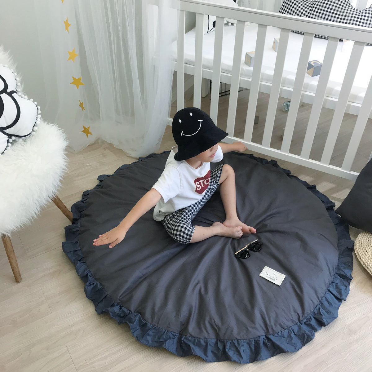 Round Ruffle Baby Play Mat