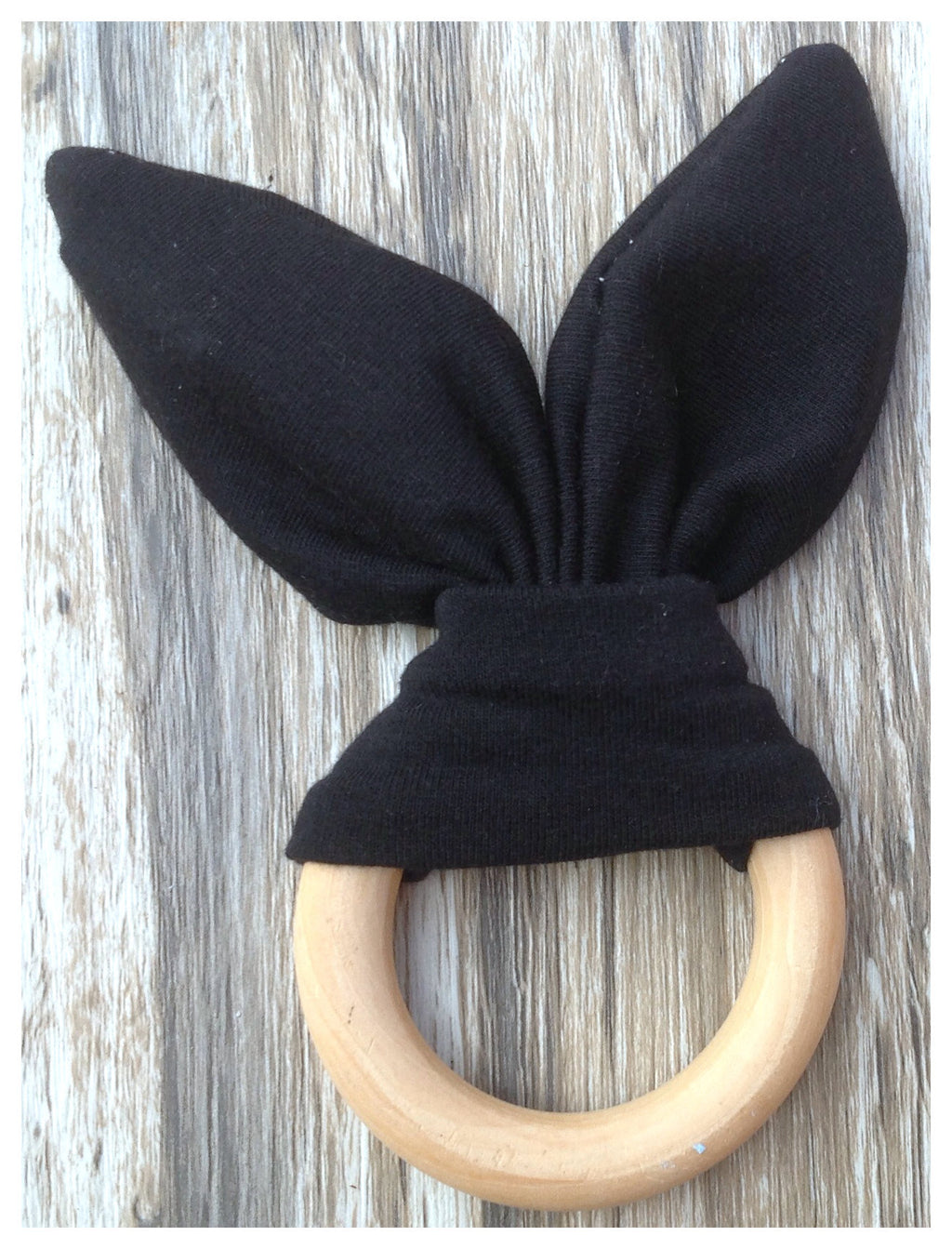 Handmade Wooden Bunny Teether