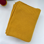Knitted Cotton Swaddle with Overlock Edge