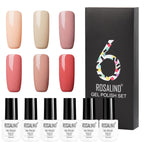 6-Piece ROSALIND Nude Gel Polish Set – 12 Shades