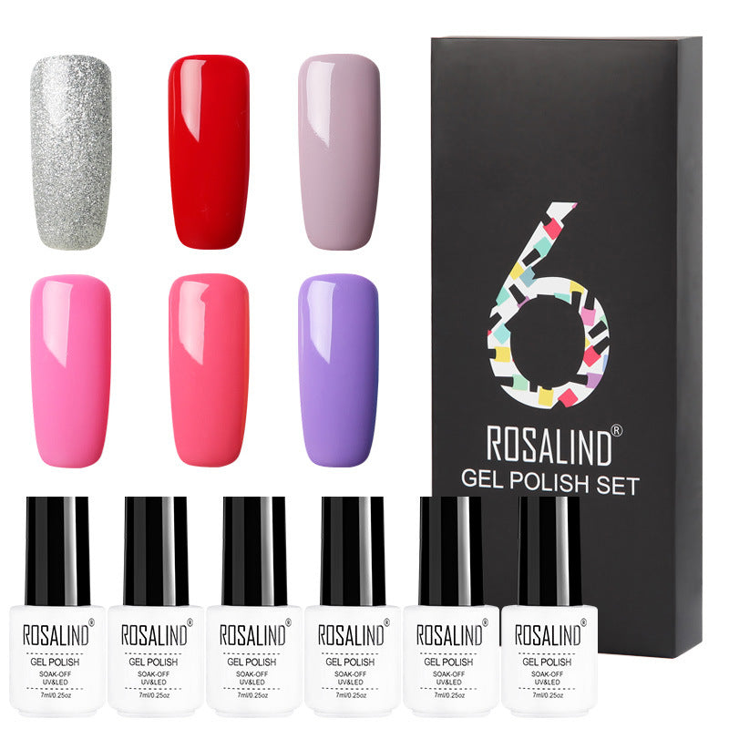 6-Piece ROSALIND Nude Gel Polish Set – 12 Shades