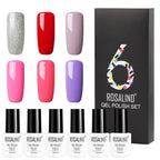 6-Piece ROSALIND Nude Gel Polish Set – 12 Shades