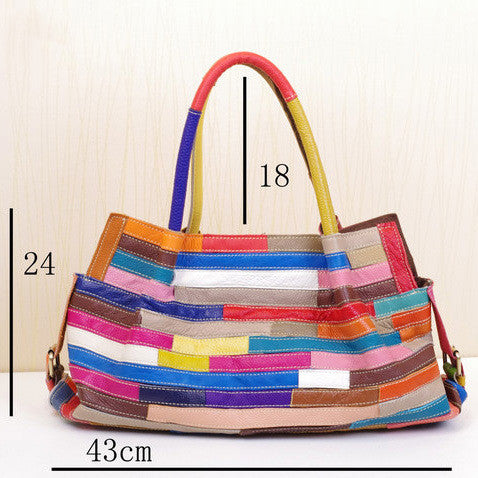 Striped Stitching Bag Shoulder