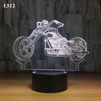 3D Motorcycle Desk Lamp