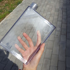 -proof Leak-proof Flat Sports Bottle Plastic Water
