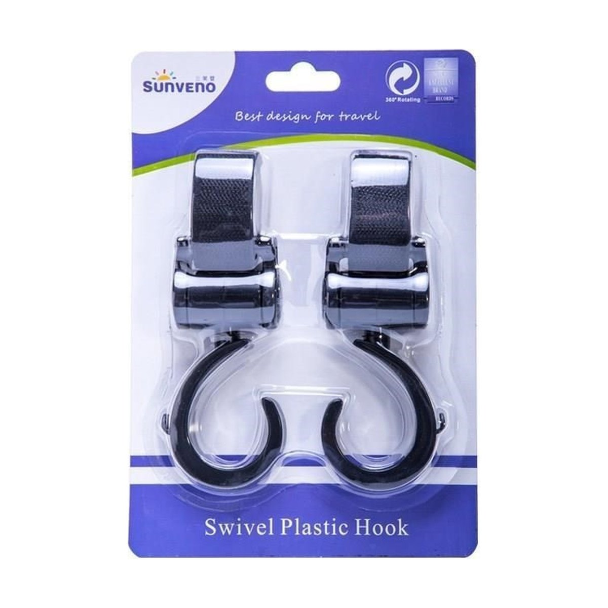 360° Stroller Hooks 2-Pack