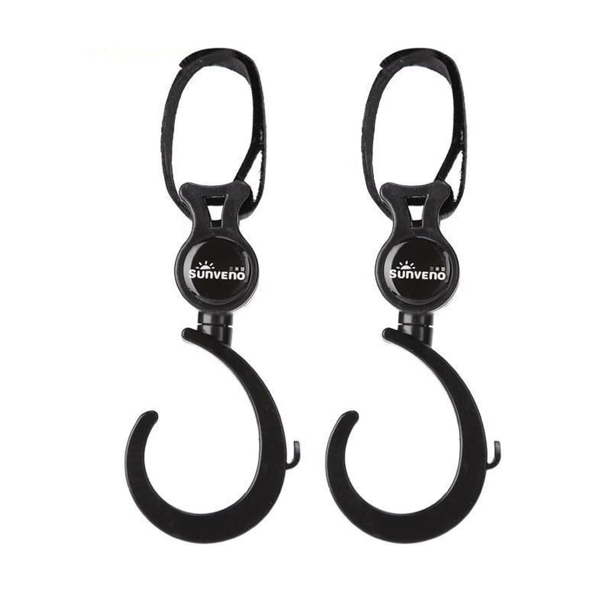 360° Stroller Hooks 2-Pack