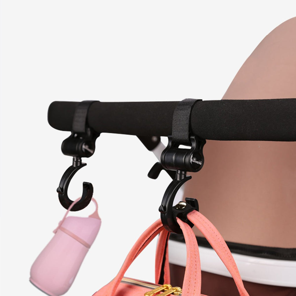360° Stroller Hooks 2-Pack