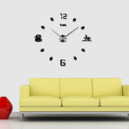 Oversized Mirror Wall Sticker Clock