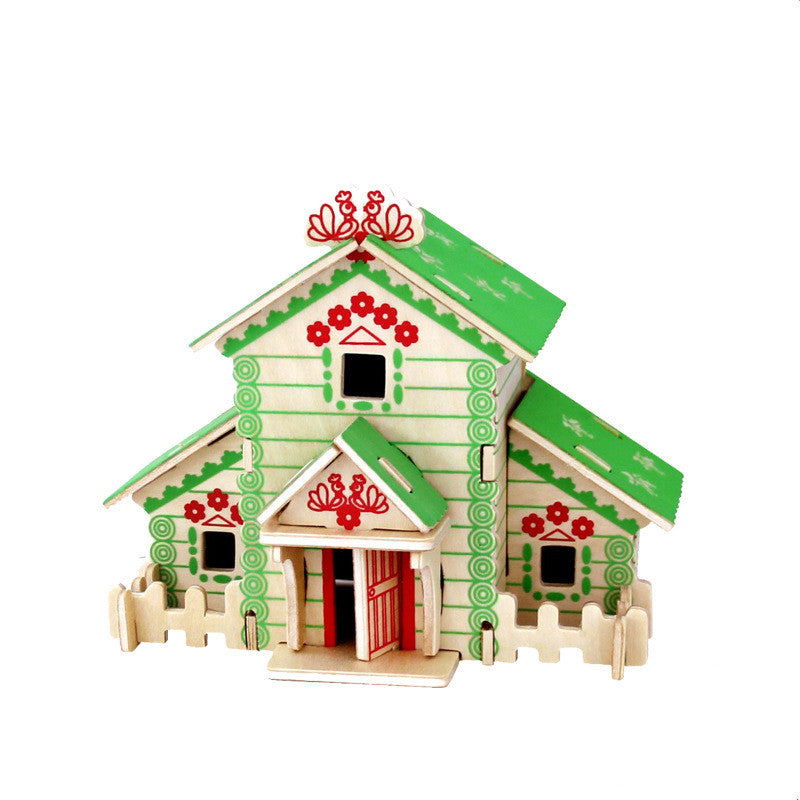3D Puzzle Three-dimensional Wooden