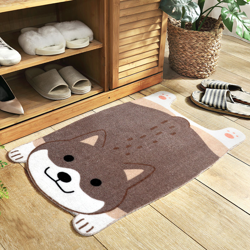 Cartoon Shiba Inu Corgi Doormat