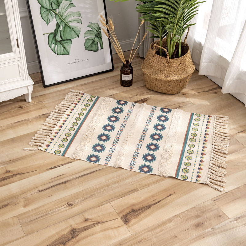 Modern Cotton Linen Doormat