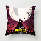 Printed Throw Pillow Cushion Cover