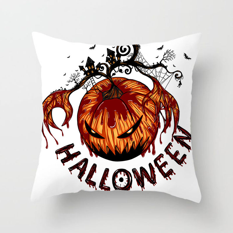 Printed Throw Pillow Cushion Cover