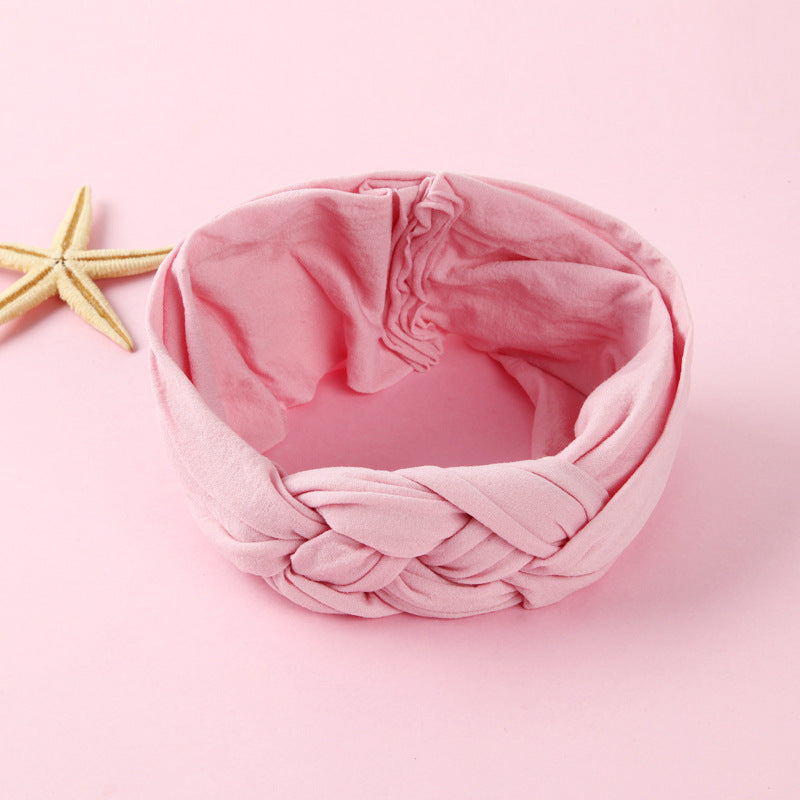 Nylon Headband Cross Chinese Knot Baby Hair