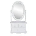 Dressing Table Oval Swivel Mirror Mdf