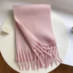 Thick Mohair Fluffy Scarf Warm Plush