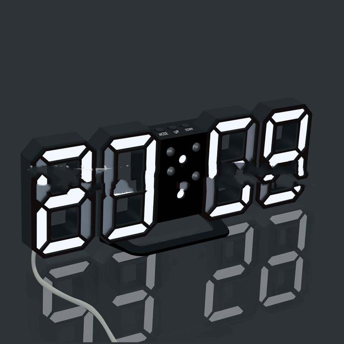 3D Digital LED Wall Clock