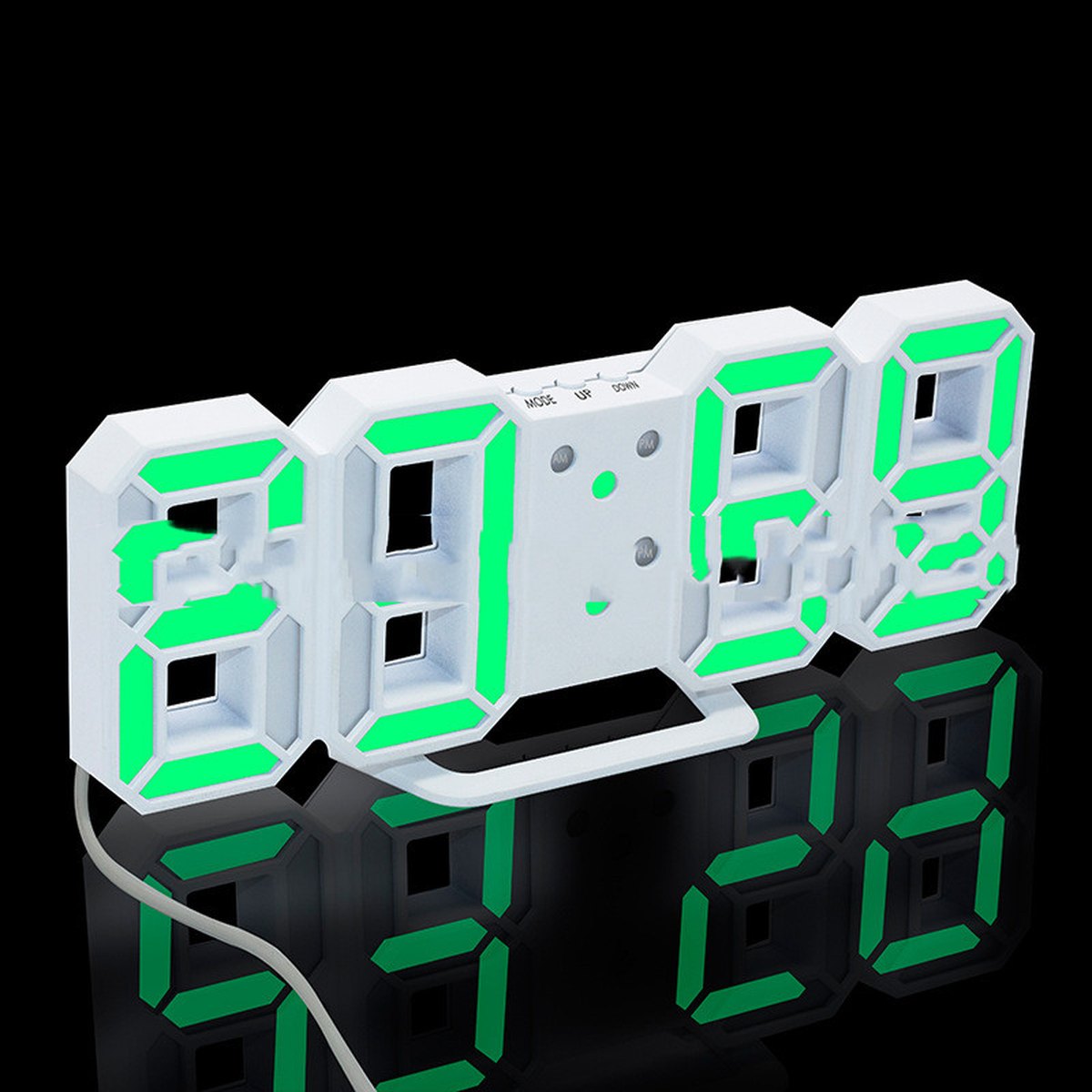 3D Digital LED Wall Clock