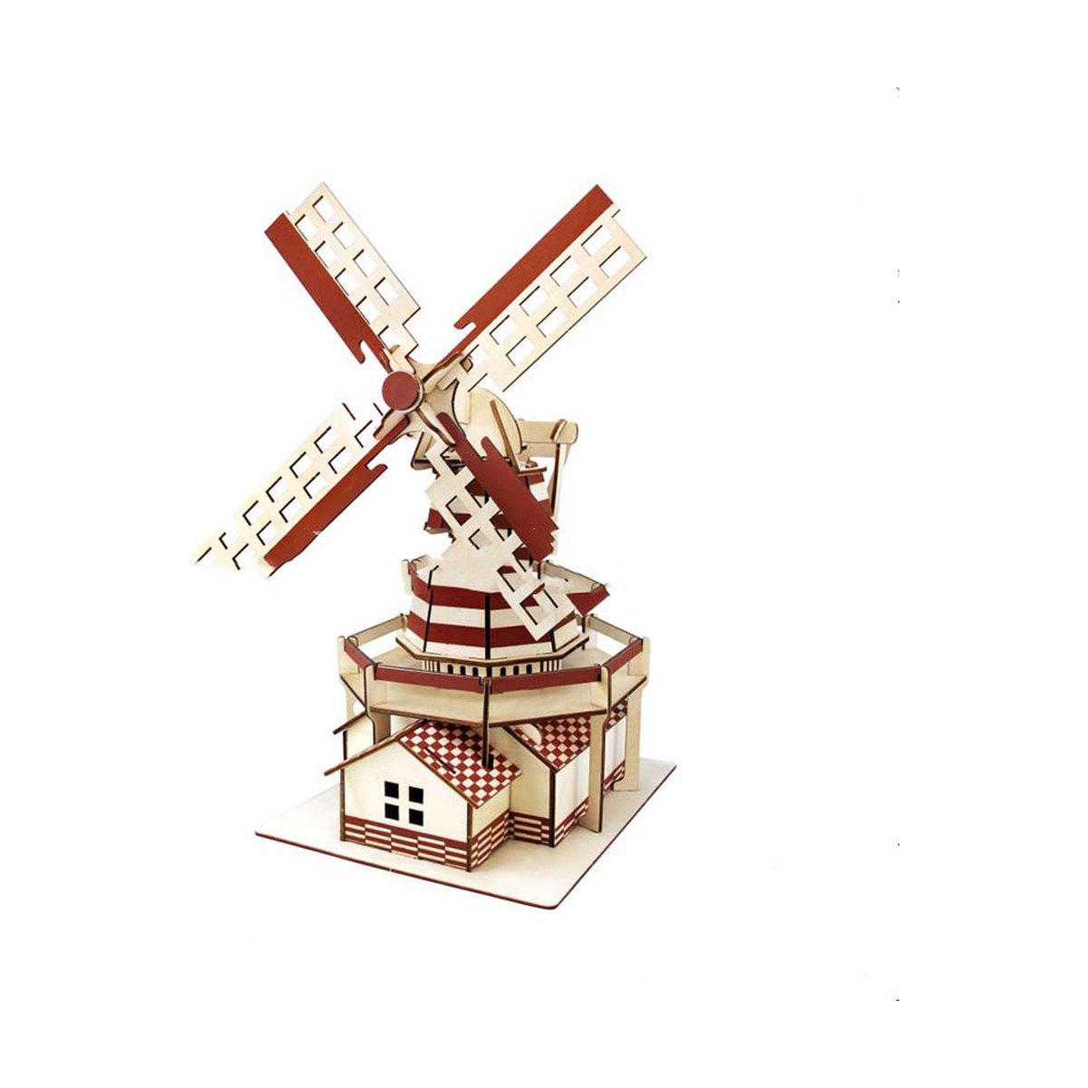 3D Wooden Windmill Puzzle