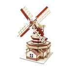 3D Wooden Windmill Puzzle