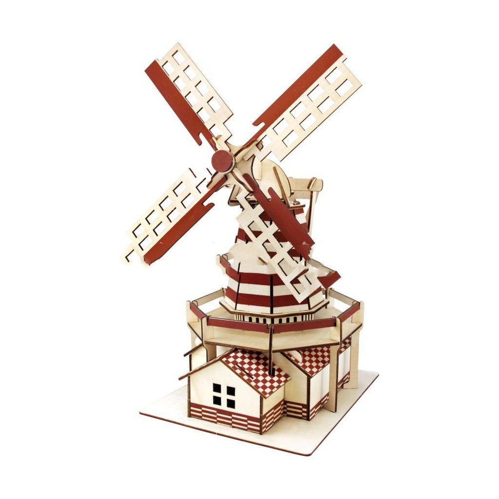 3D Wooden Windmill Puzzle