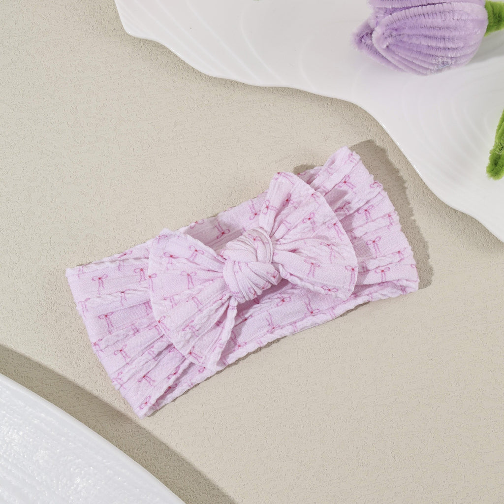 Printed Bow Baby Headband