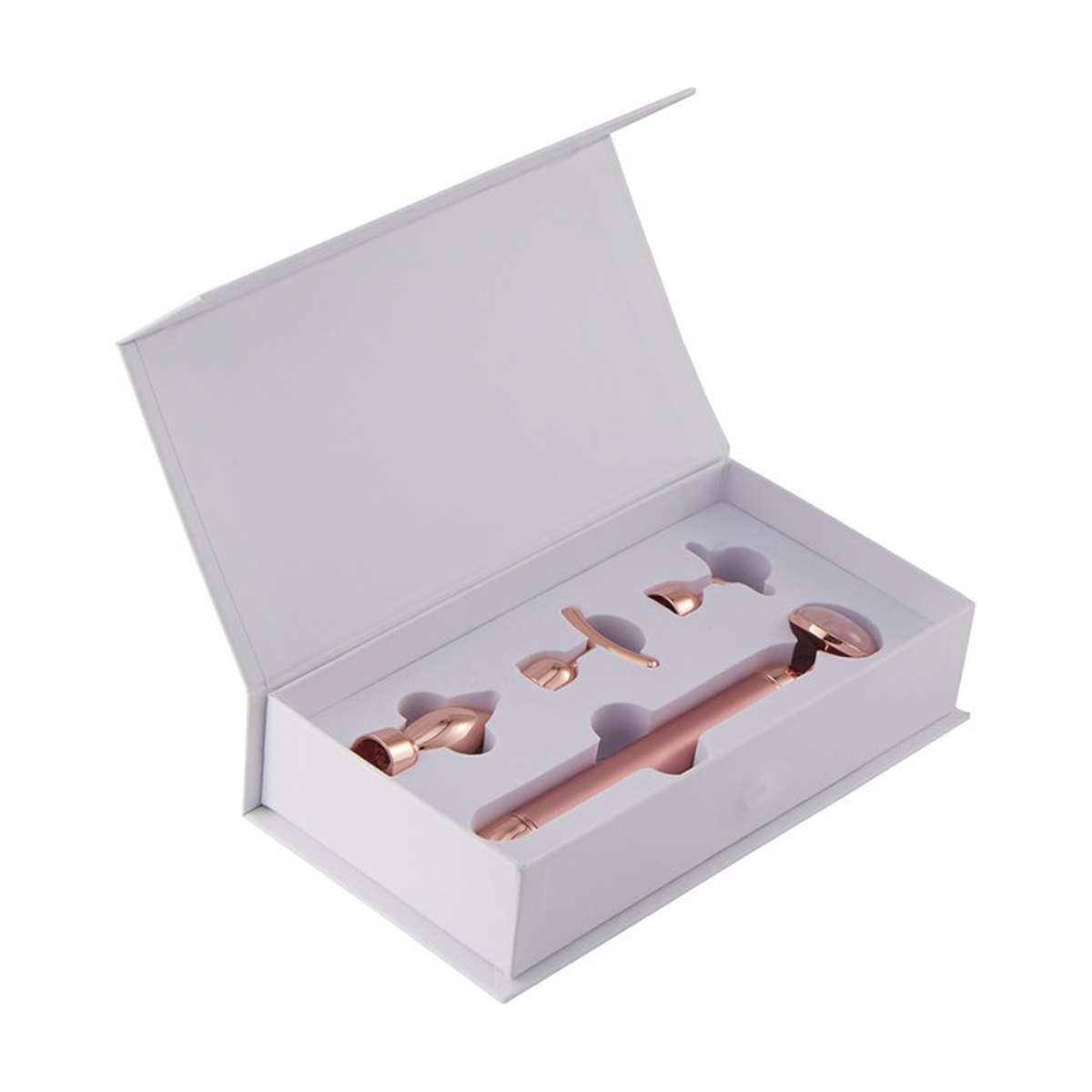 4-in-1 Vibrating Rose Quartz Face Roller