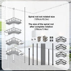 4-Tier Telescopic Shower Shelf