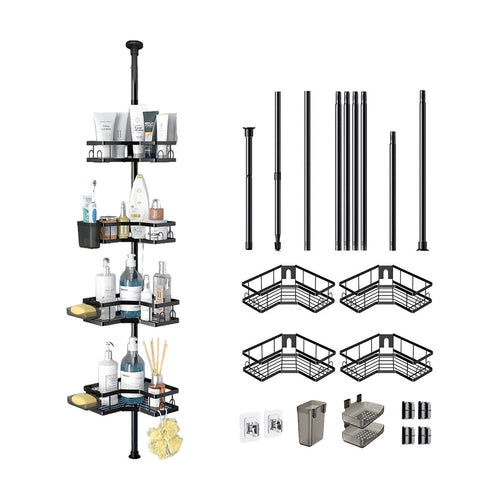 4-Tier Telescopic Shower Shelf
