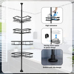 4-Tier Telescopic Shower Shelf