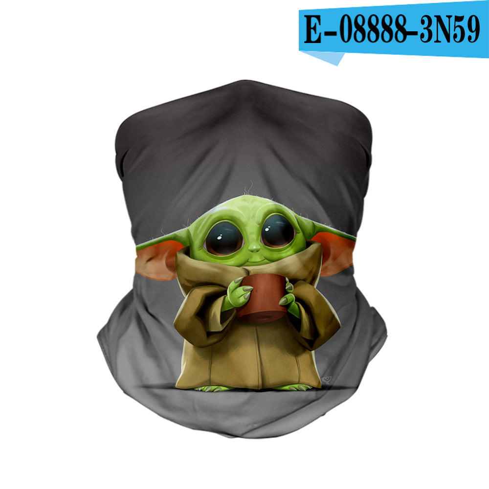 Outdoor Cycling Sun Scarf Yoda Baby Multifunctional