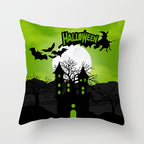 Printed Throw Pillow Cushion Cover