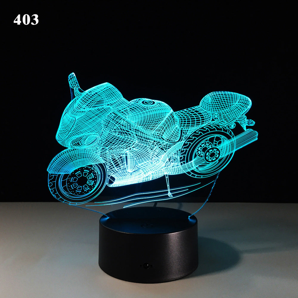 3D Motorcycle Desk Lamp