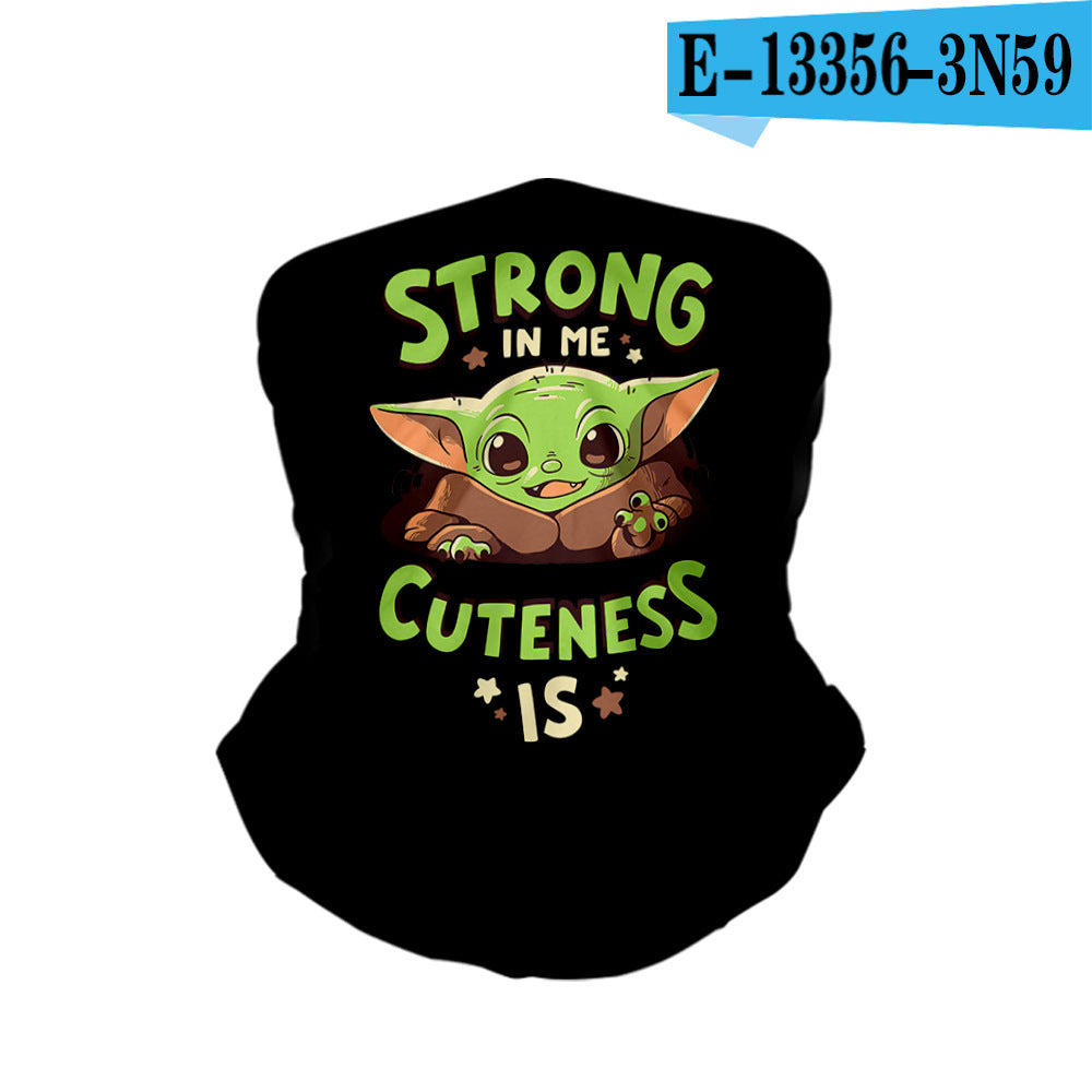 Outdoor Cycling Sun Scarf Yoda Baby Multifunctional