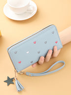 Mini Embroidered Long Wallet
