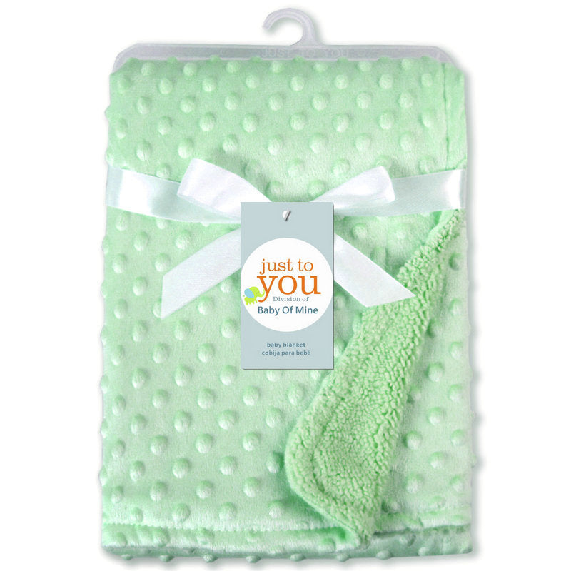 Minky Dot Baby Blanket & Swaddle Wrap