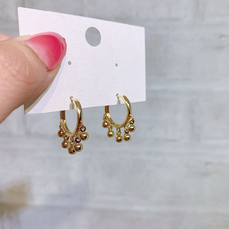 French Circle Hoop Earrings