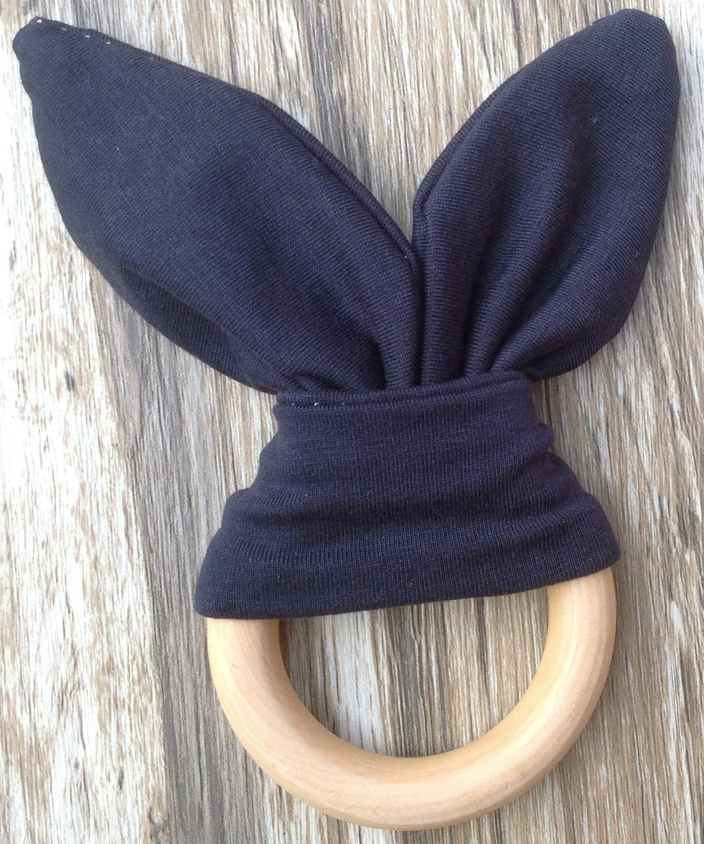Handmade Wooden Bunny Teether