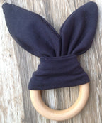 Handmade Wooden Bunny Teether