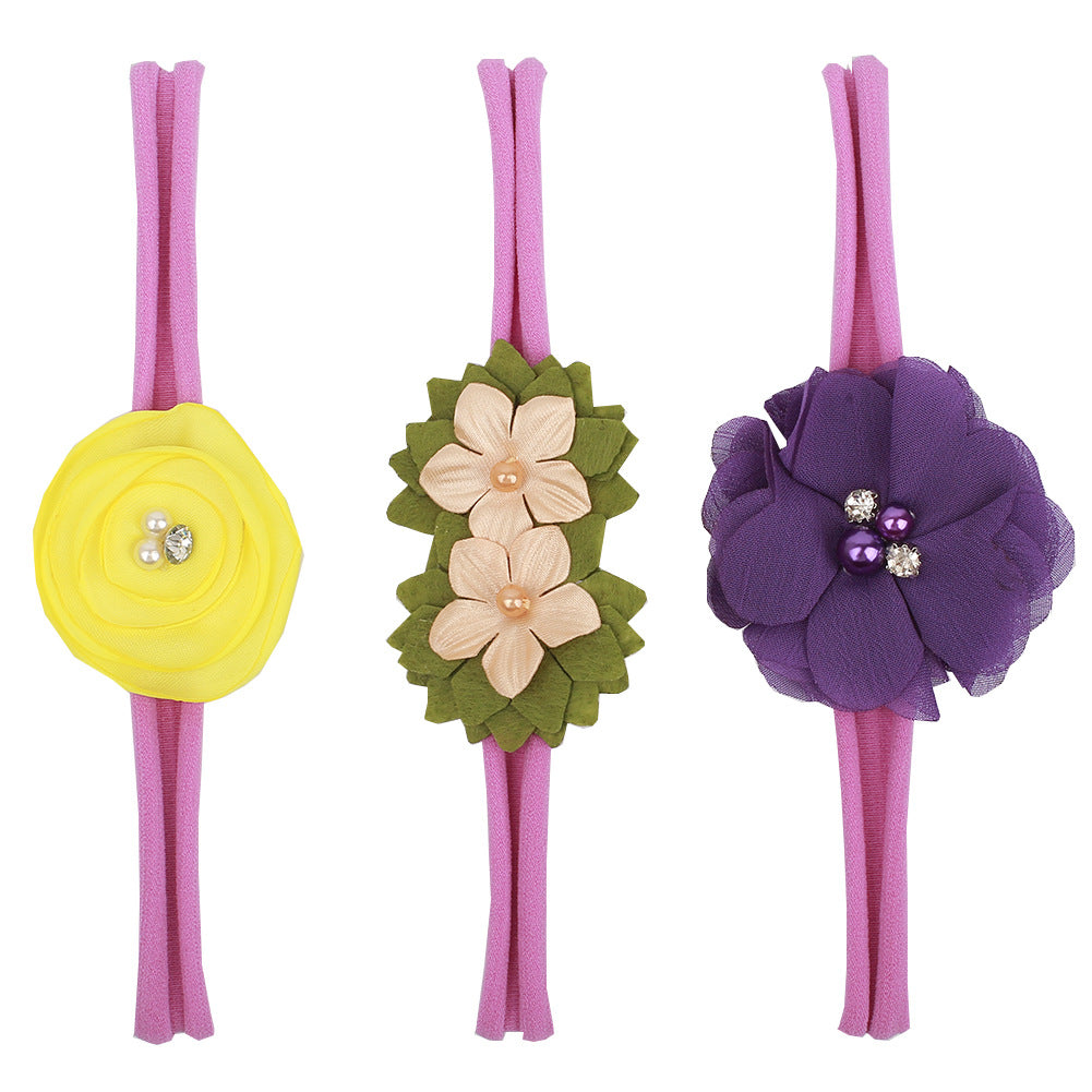 Stretch Flower Baby Headbands
